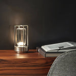 Elegant Wireless Crystal Glass Table Lamp with Touch Control