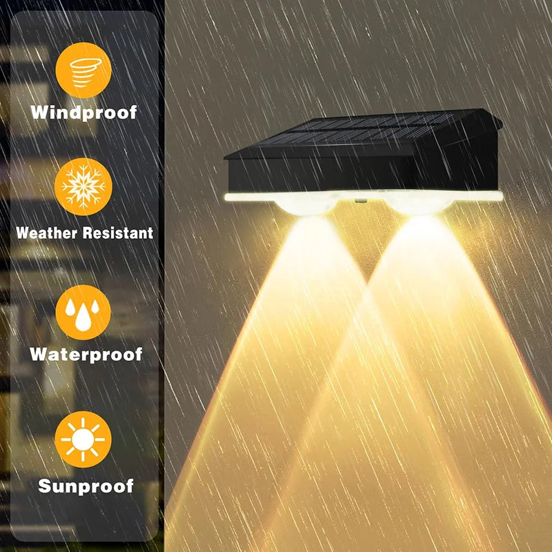Solarlampe für den Außenbereich | Wetterfest | Mehrere Lichtmodi