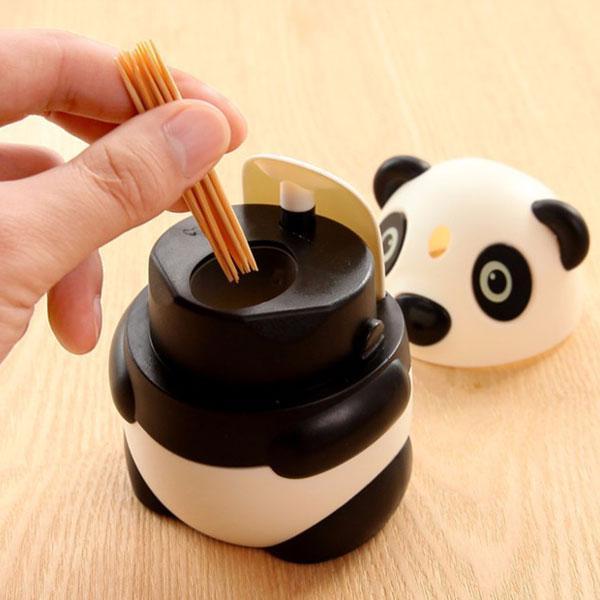 Automatischer Zahnstocher-Spender im Panda-Design
