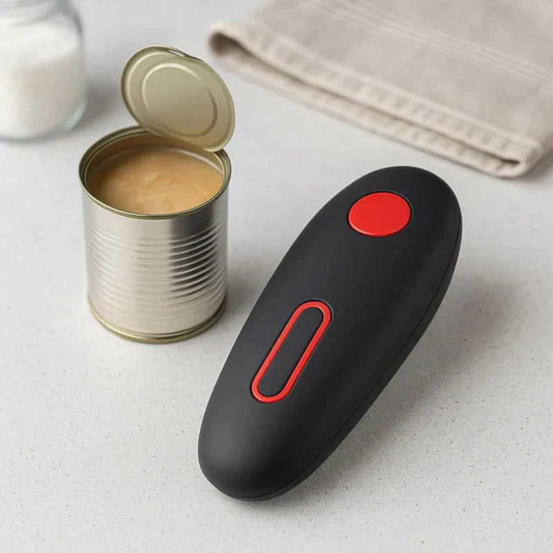 Powerful One-Touch Can Opener – Your Kitchen Helper for Effortless Opening