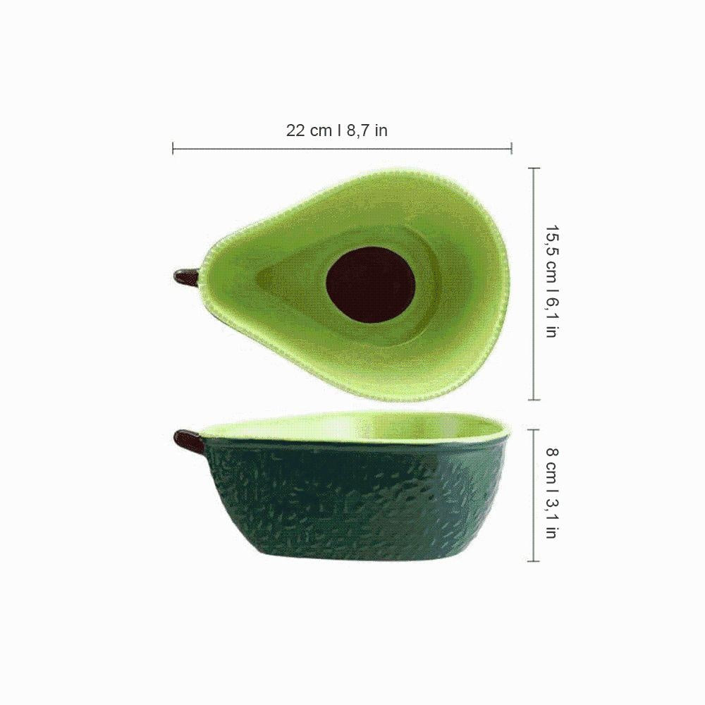Fröhliches Avocado-Geschirrset | GrünErlebnis