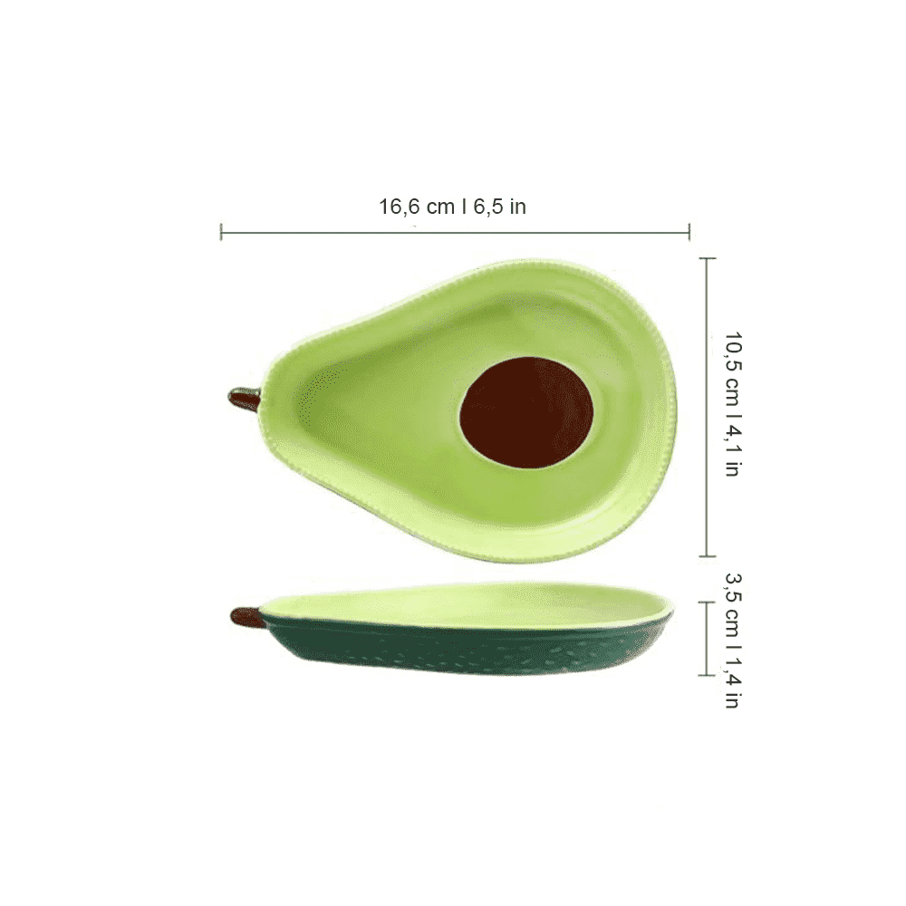 Fröhliches Avocado-Geschirrset | GrünErlebnis