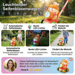 Schiebe-Spielzeug für Kinder – Wagen mit leuchtenden Seifenblasen