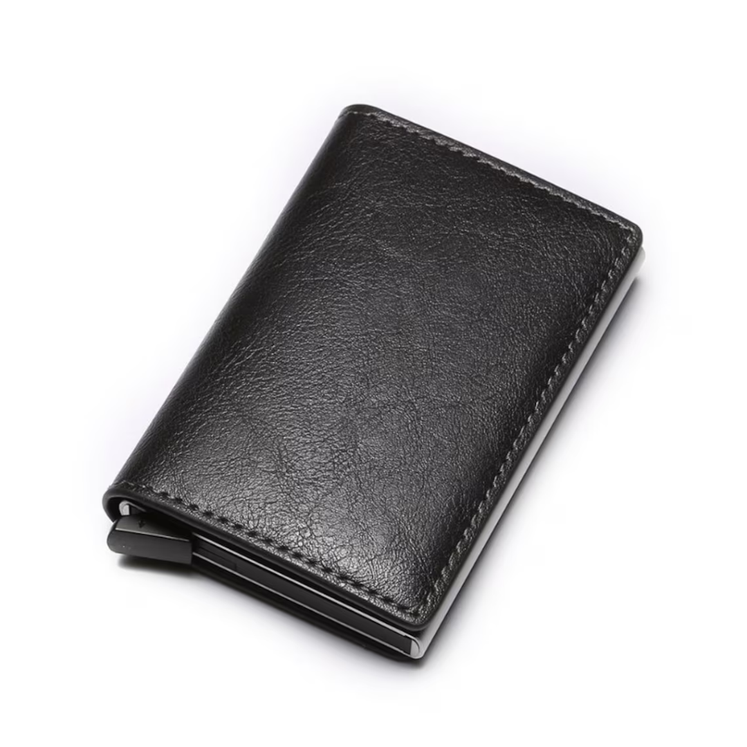 Eleganter Aluminium Kartenhalter mit Geldclip – RFID-Schutz