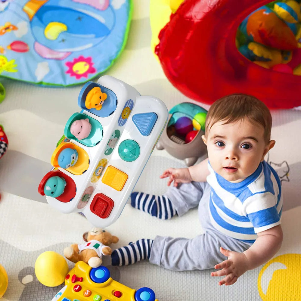 Knopfspielzeug für Babys - Drücken und Drehen für Spaß