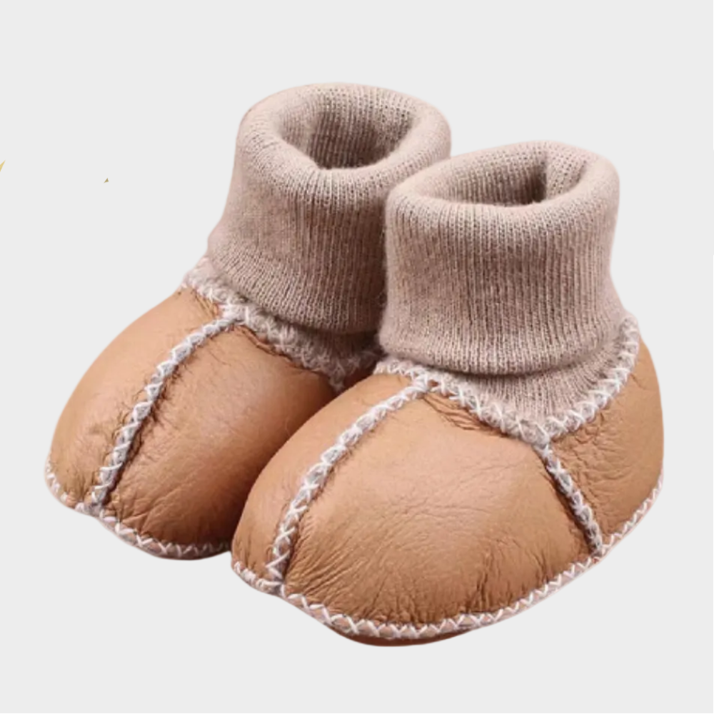 Kuschelige Lauflernschuhe für Babys im Winter