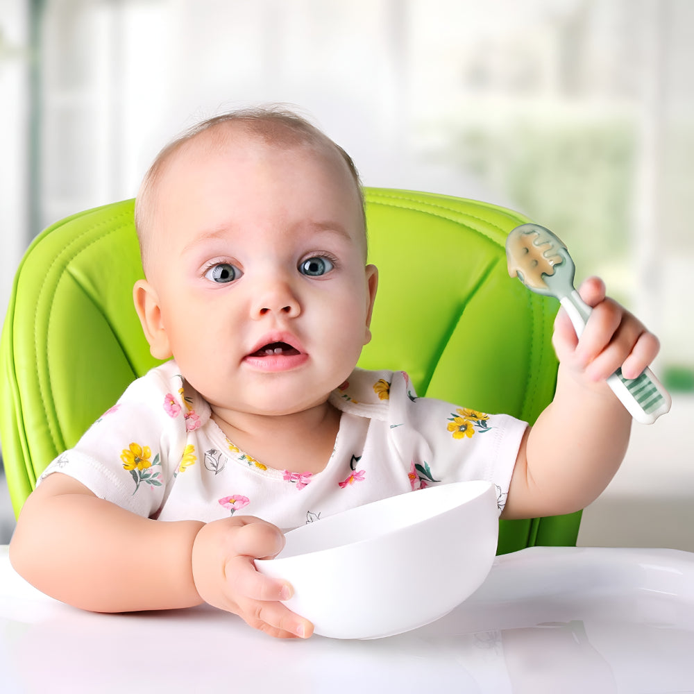 Silikon Löffel Set für Babys – Ideal zum Selbstessen