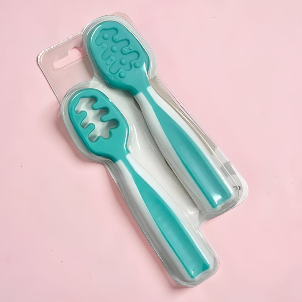 Silikon Löffel Set für Babys – Ideal zum Selbstessen