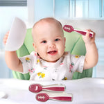 Silikon Löffel Set für Babys – Ideal zum Selbstessen