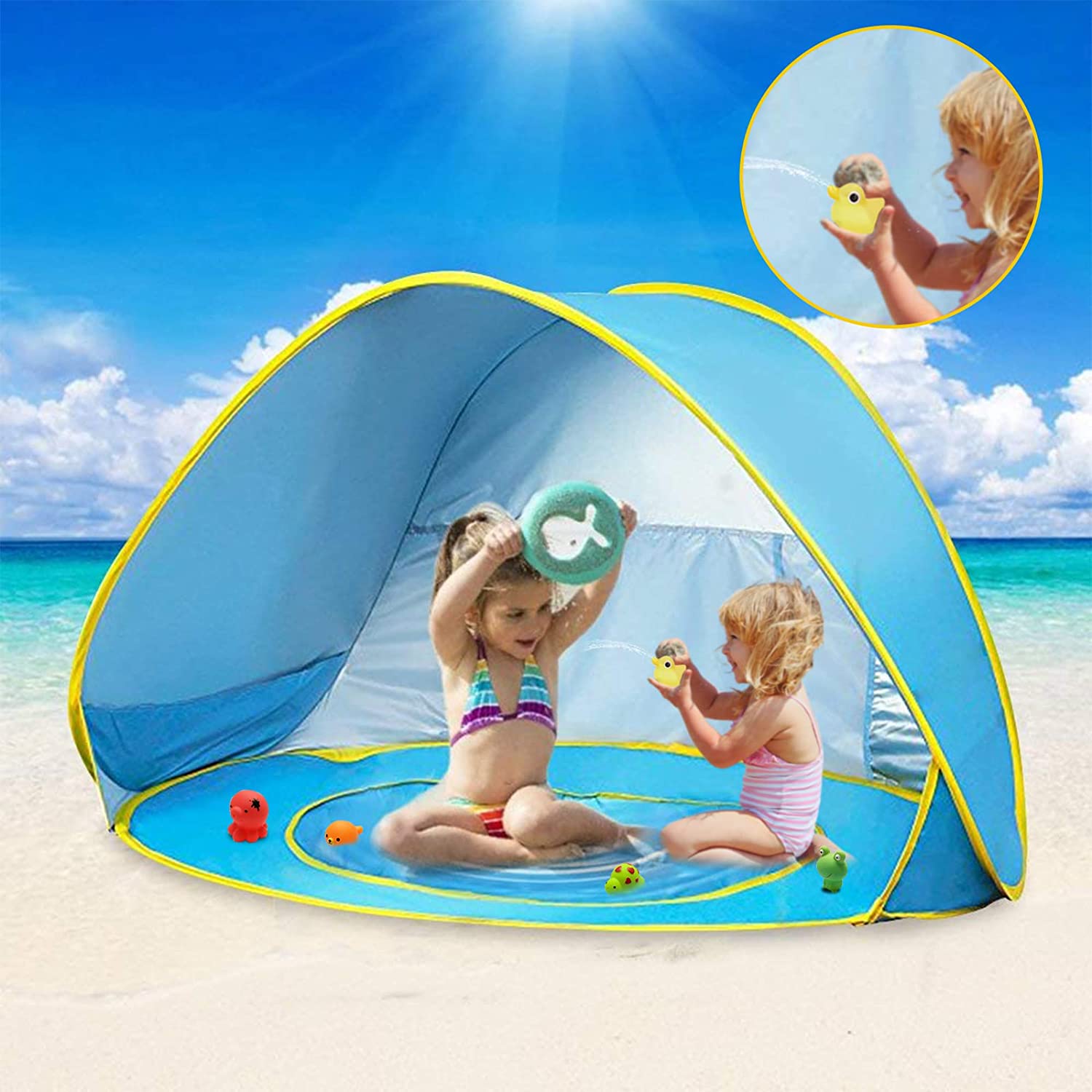 BabyShade | UV-Zelt für sonnige Tage - Aufklappbarer Sonnenschirm