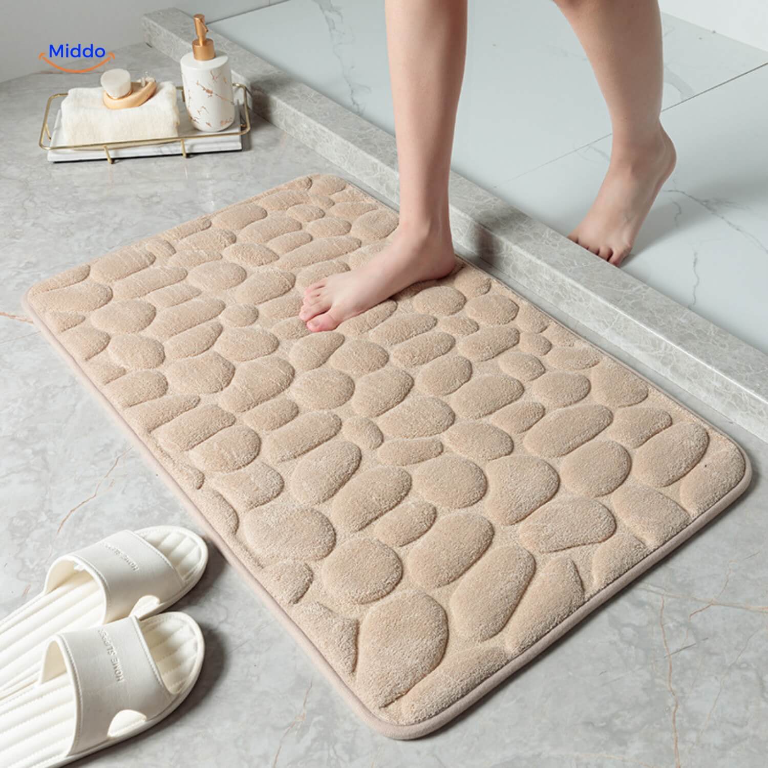 Non-slip Bathroom Mat for More Safety and Style