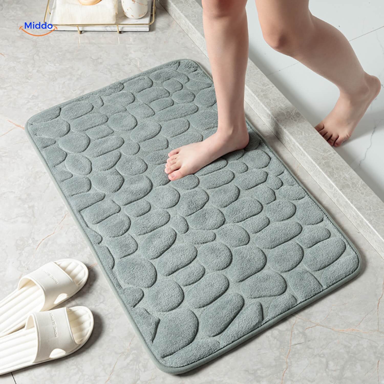 Non-slip Bathroom Mat for More Safety and Style
