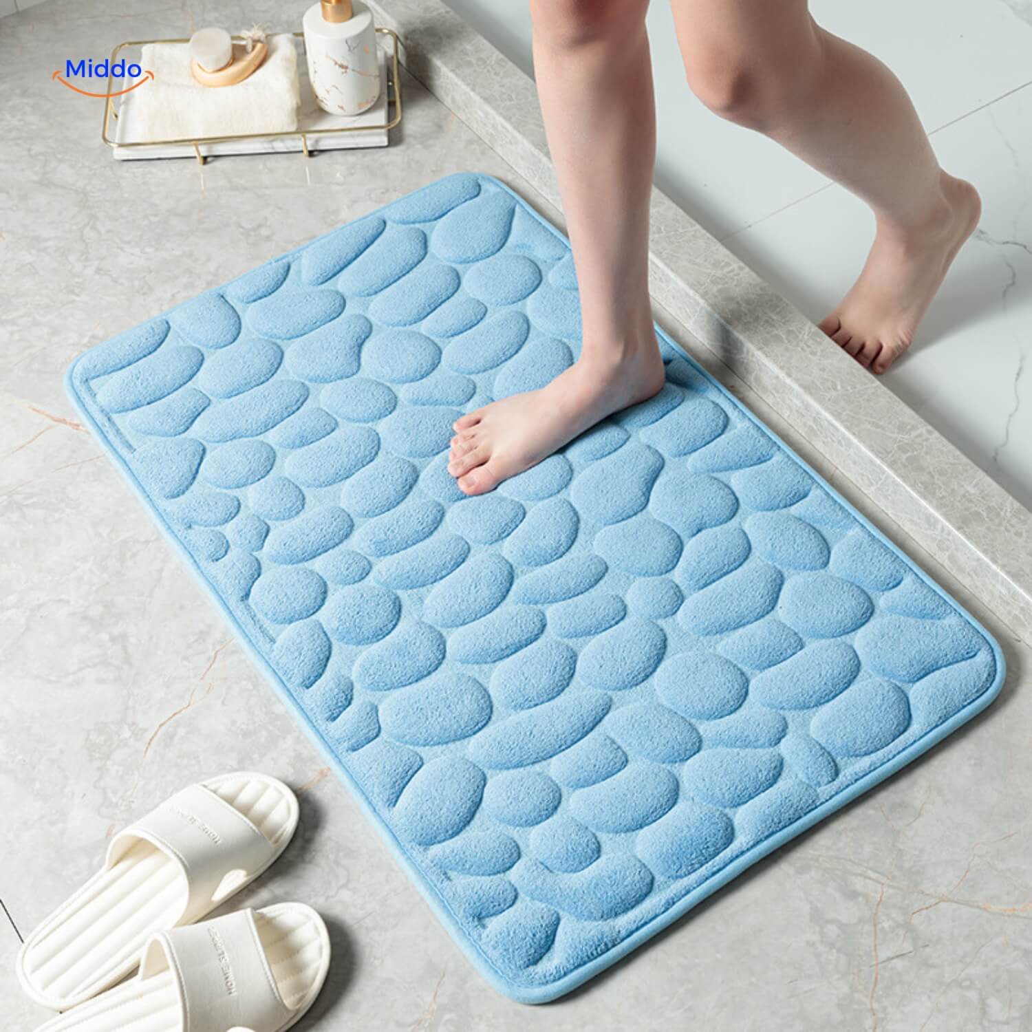Non-slip Bathroom Mat for More Safety and Style