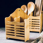 Eleganter Besteckorganizer aus Naturmaterial