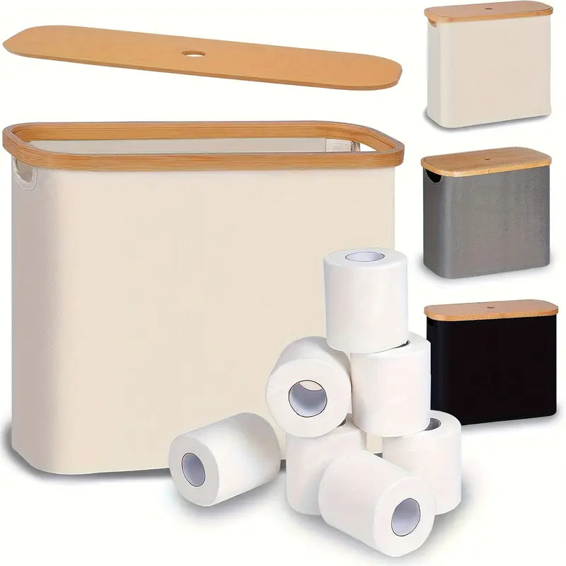 Stilvoller Badezimmer-Organizer aus Holz für Ordnung