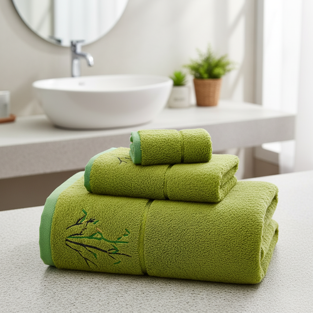 Bambus Handtuch-Set – Antibakteriell und Hochabsorbierend