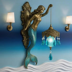 Maritime Elegance: Artistic Wall Sconce in Seashell Design