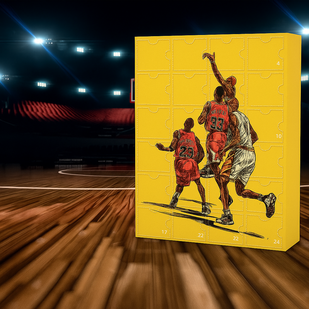Basketball Adventskalender mit Miniaturen für Feiertagsfreude