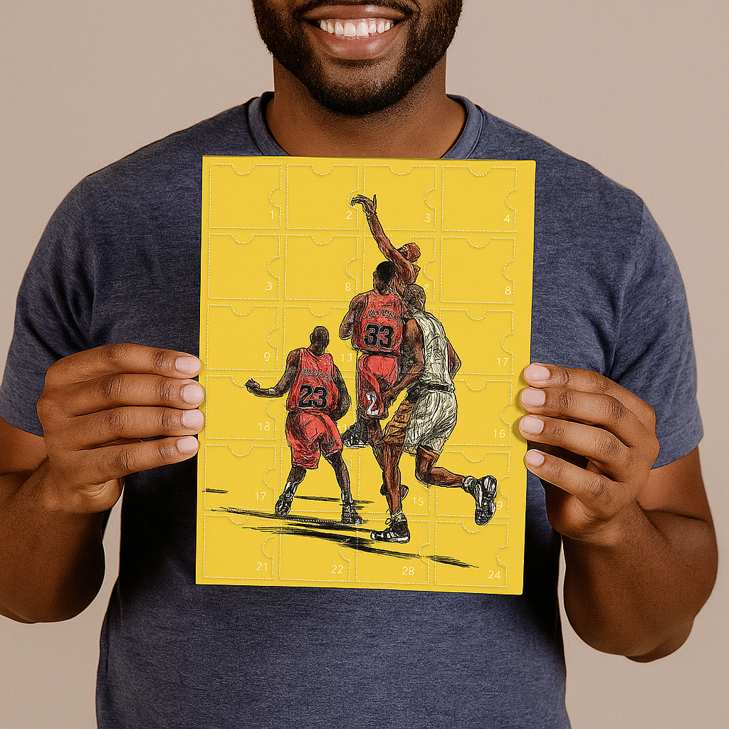 Basketball Adventskalender mit Miniaturen für Feiertagsfreude