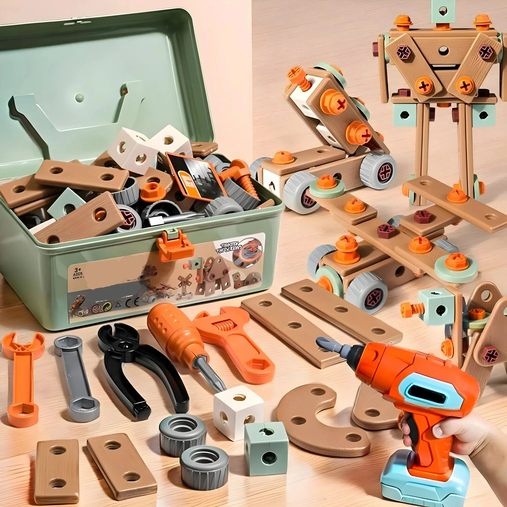 Kreativbaukasten für kleine Baumeister und Erfinder