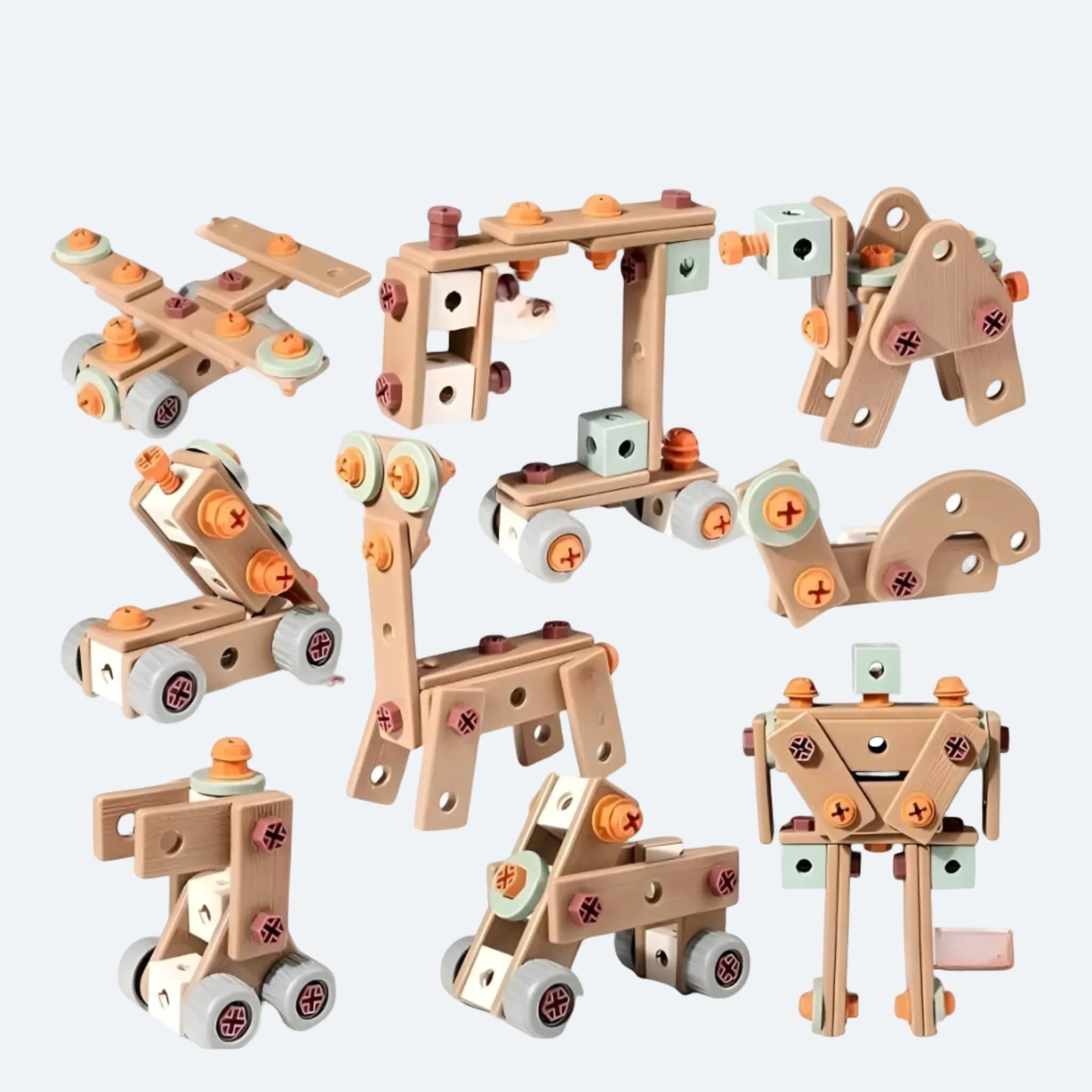 Kreativbaukasten für kleine Baumeister und Erfinder