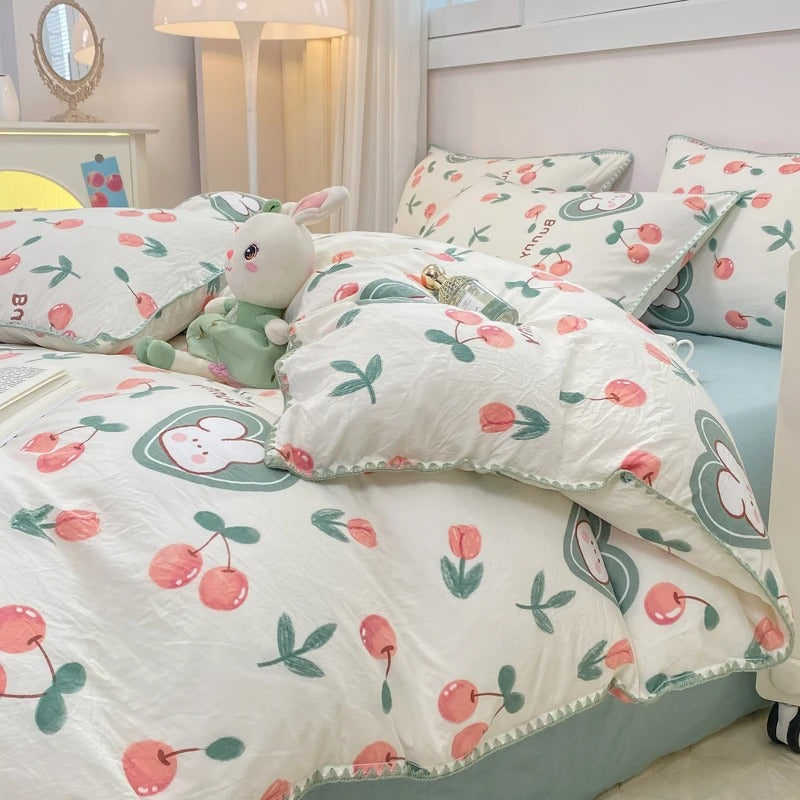 Floral Accent Duvet Cover Set – Perfect for any bedroom