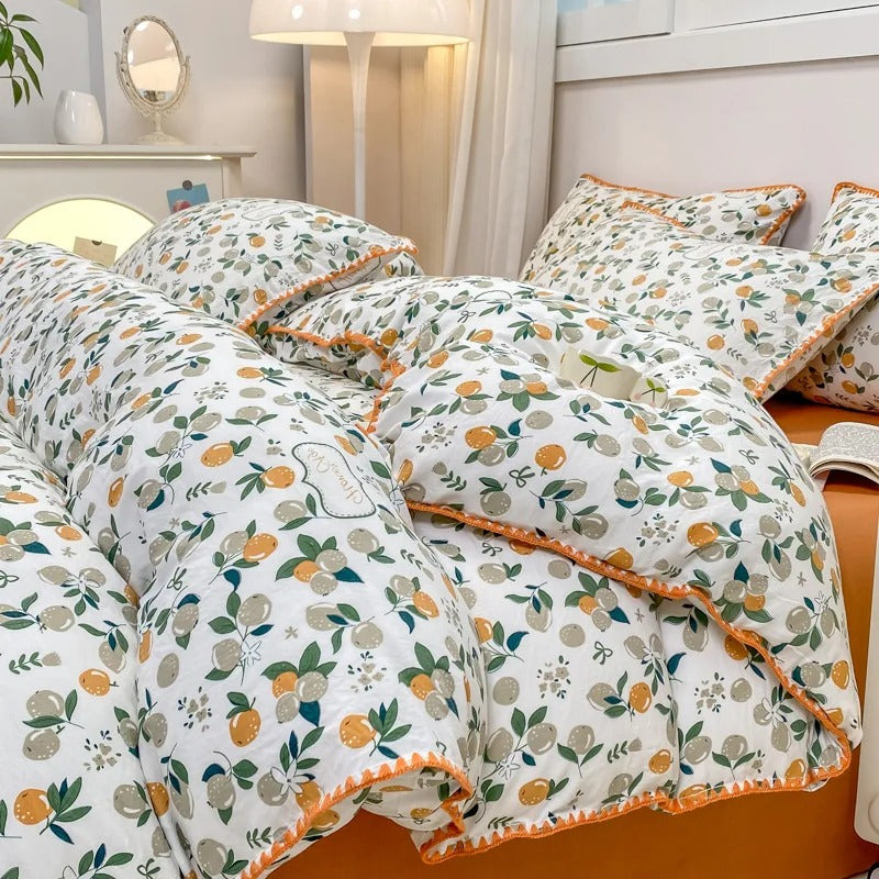 Floral Accent Duvet Cover Set – Perfect for any bedroom