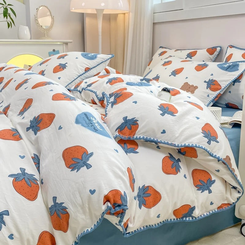 Floral Accent Duvet Cover Set – Perfect for any bedroom