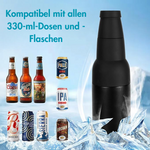 Kühler für Bierflaschen und Dosen mit integriertem Flaschenöffner