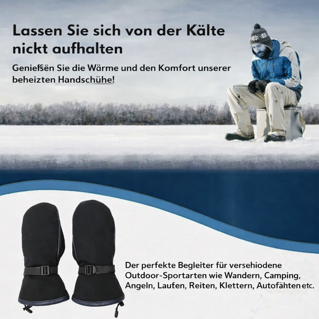 Wärmende Handschuhe | Doppelte Wärme | Wasserfest | USB Aufladbar | FrostGuard