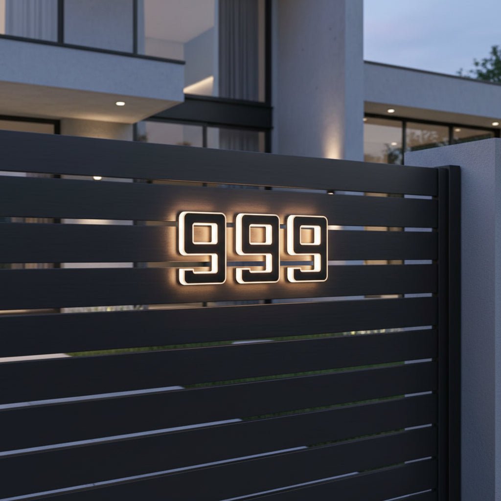 Helle LED-Hausnummer – Sichtbarkeit rund um die Uhr