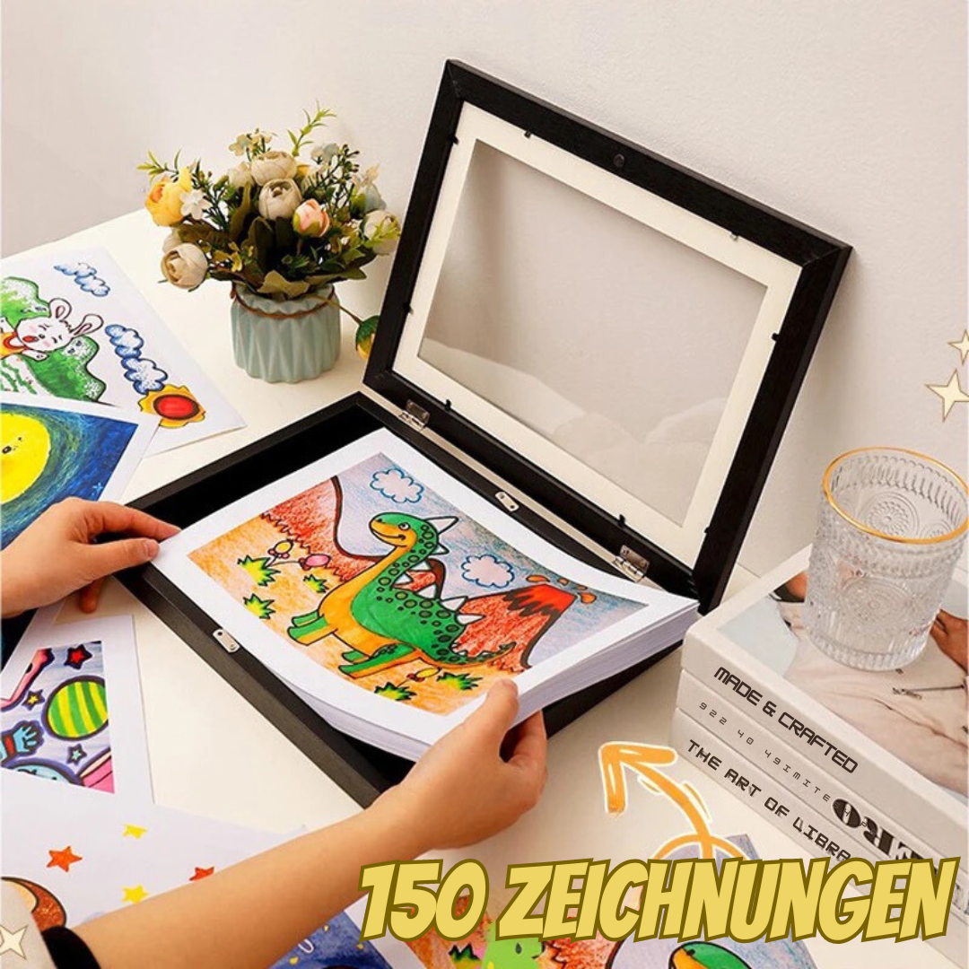 Kreativer Rahmen | Kunstwerke im Handumdrehen wechseln | Magnetverschluss, Frontalöffnung