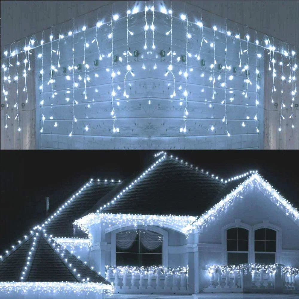 Frostsichere LED Außenlichterkette – Perfekte Festbeleuchtung für Garten und Terrasse