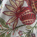 Elegant Blanket with Floral Design and Rustic Fringes
