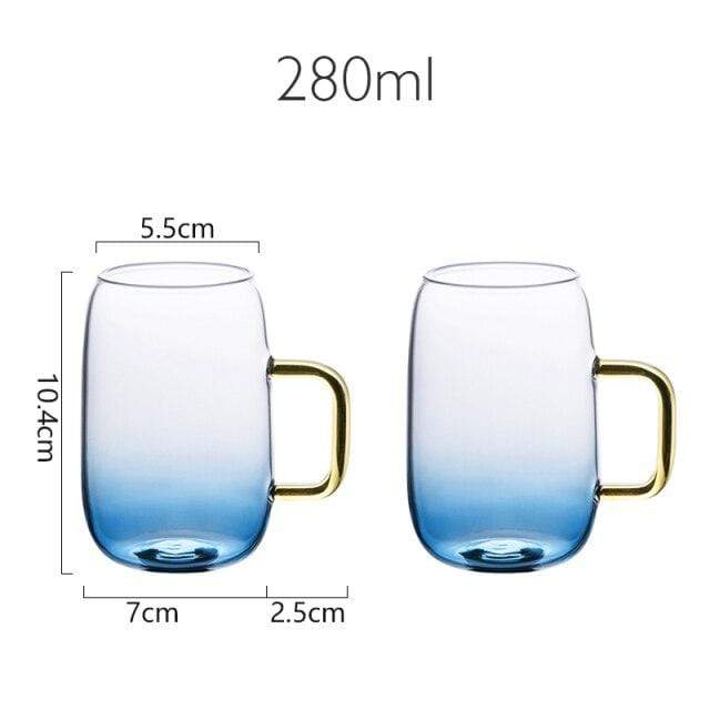Eleganter Glaskrug mit passendem Trinkglas Set