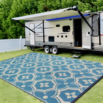 Faltbarer Outdoor-Teppich – Geometrisches Muster, Wetterfest