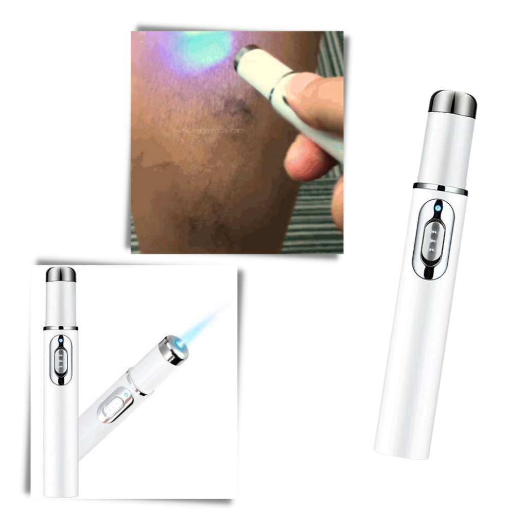 Effective skin therapy device with blue LED lights