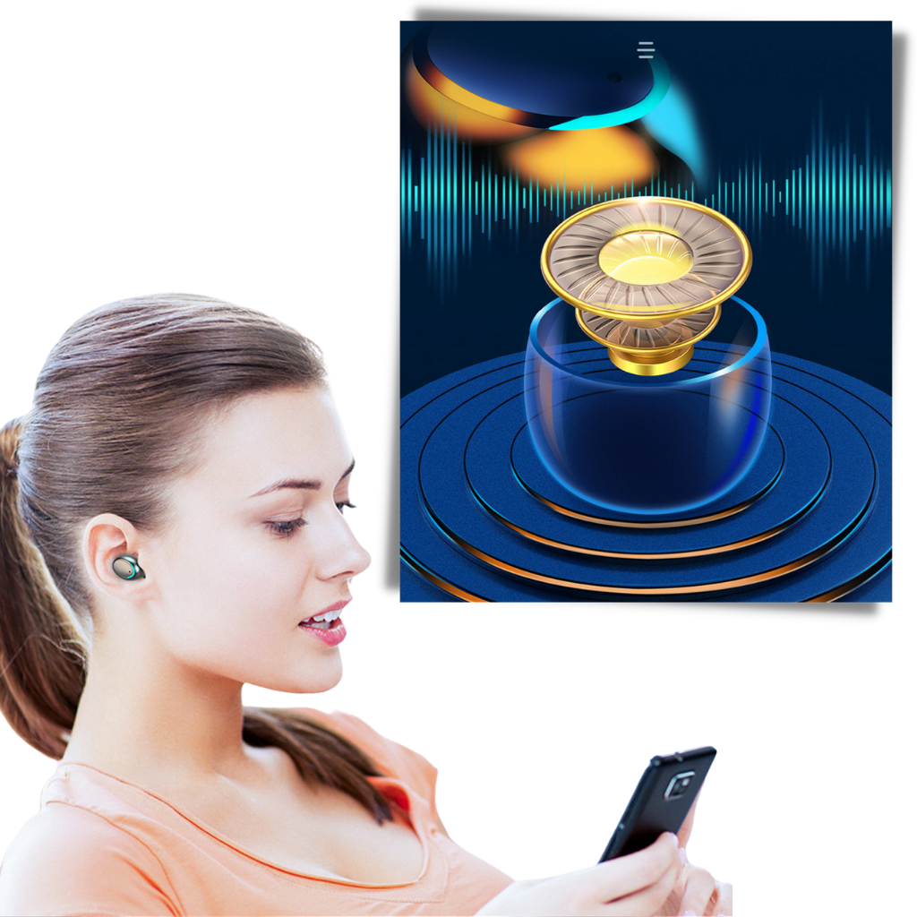 Wireless headphones with convenient charging case