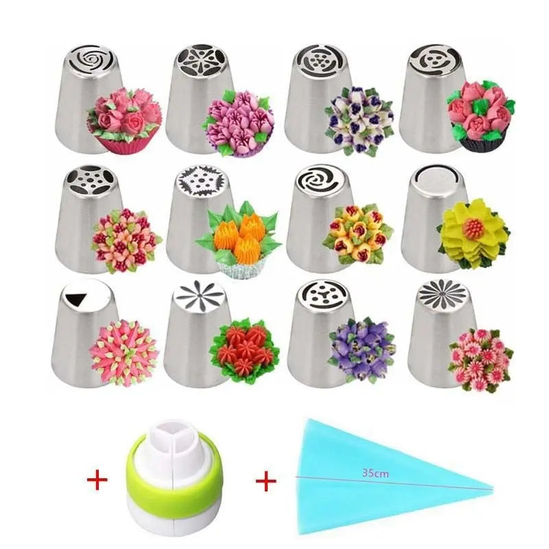 Blüten Spritzset – Mühelose Tortendekoration