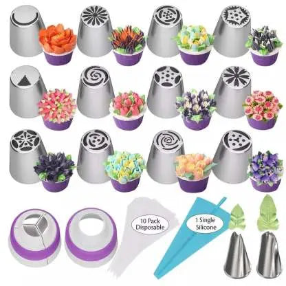 Blüten Spritzset – Mühelose Tortendekoration