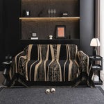 Elegant Bohemian Fringed Microfiber Sofa Throw