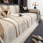 Elegant Bohemian Fringed Microfiber Sofa Throw