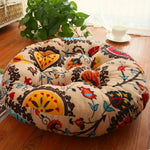 Naturally – Stylish Round Cushion Made of 100% Cotton for Your Home