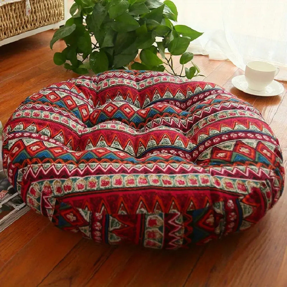 Naturally – Stylish Round Cushion Made of 100% Cotton for Your Home