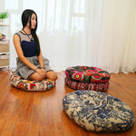Naturally – Stylish Round Cushion Made of 100% Cotton for Your Home