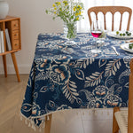 Blütenzauber | Elegante Tischdecke mit Quasten für jeden Anlass