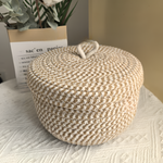 Runder Aufbewahrungskorb mit Deckel – Elegantes Design