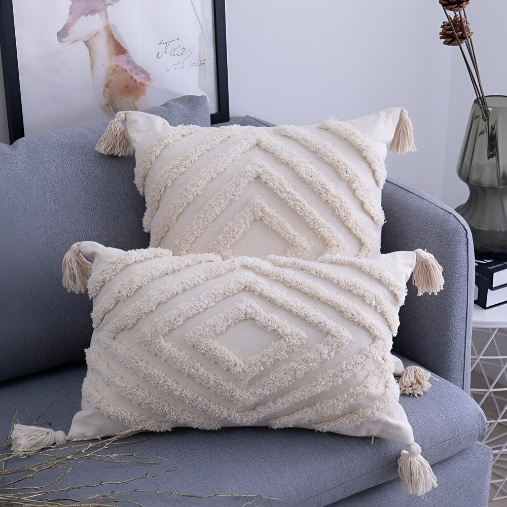 Stylish Cushion Covers – Ibiza-Inspired Cotton Sleeves for Inviting Spaces