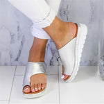 Orthopädische Damensandalen mit Zehenkorrektur
