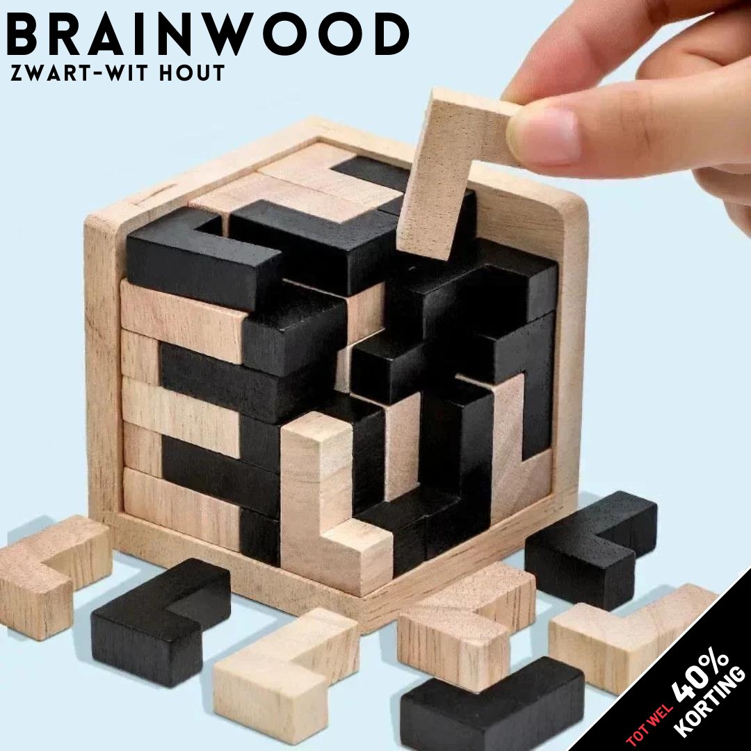 BrainWood - Holzspiel zur Förderung von Balance und Geschicklichkeit
